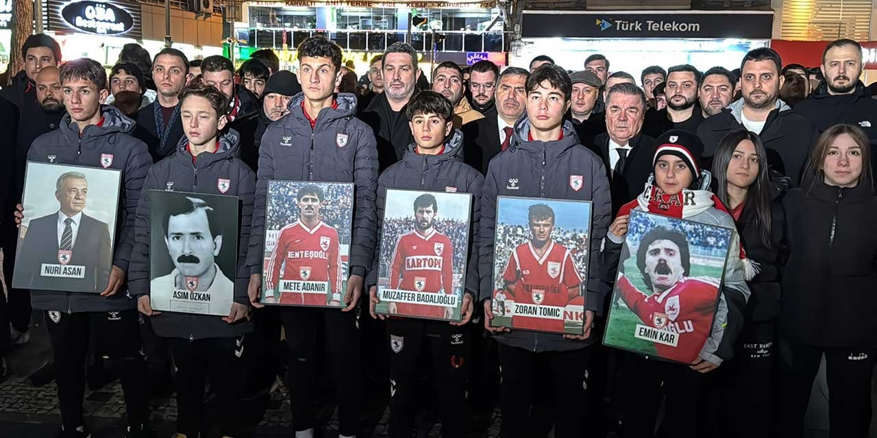 Samsunspor'dan futbol şehitleri için 'sessiz yürüyüş'