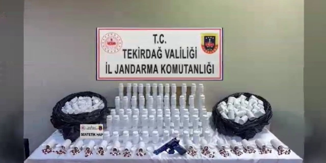 Tekirdağ’da 29 bin 232 uyuşturucu hap ele geçirildi