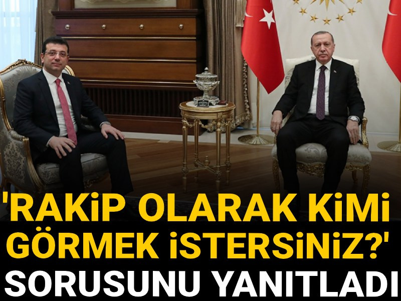 İmamoğlu 'Rakip olarak kimi görmek istersiniz?' sorusunu yanıtladı