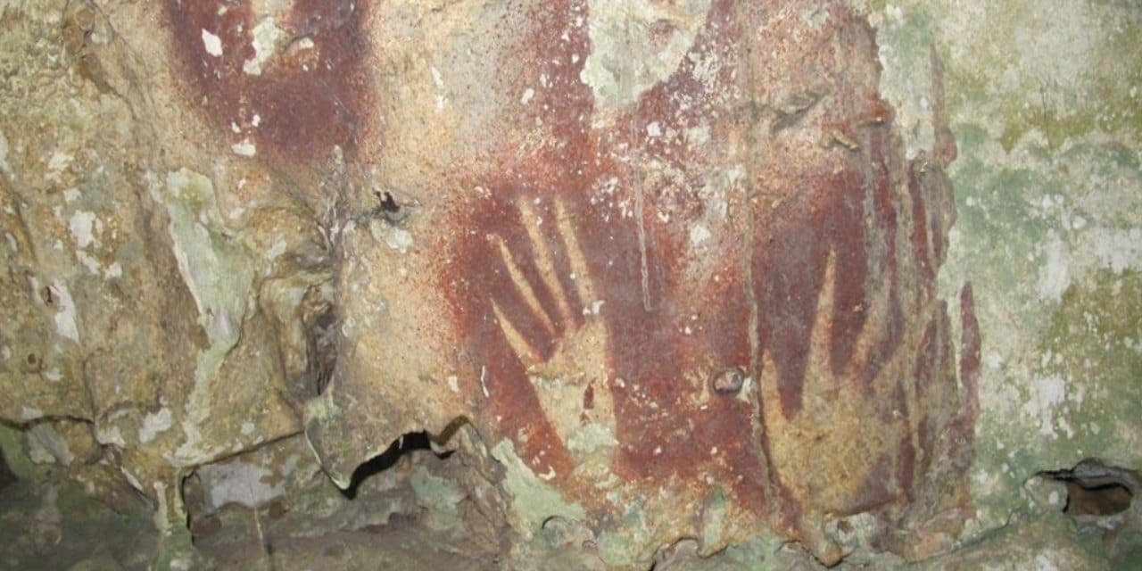 Dünyanın en eski kaya resmi bulundu! 67 bin 800 yıllık gizem