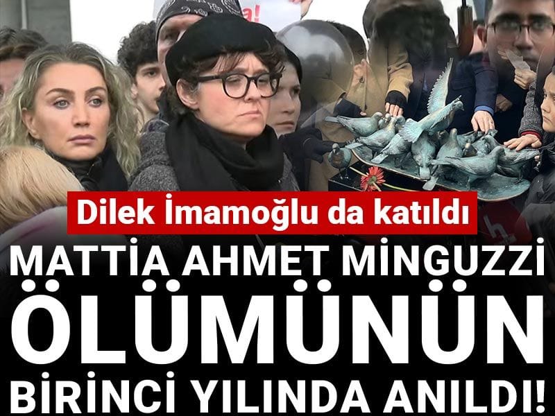 Minguzzi ölümünün birinci yılında anıldı! Dilek İmamoğlu da katıldı