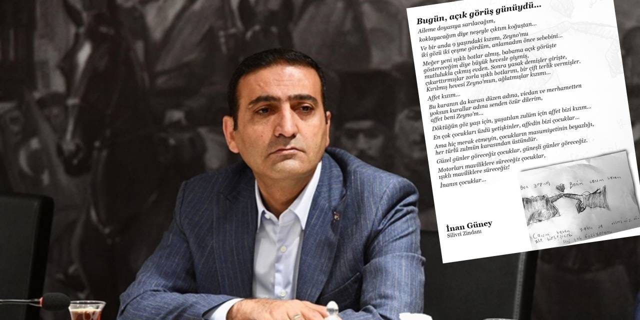 Tutuklu Başkan İnan Güney'in mektubu yürek burktu: Affet kızım...