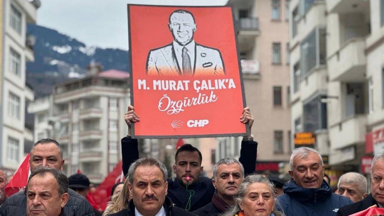 Murat Çalık için Trabzon'da adalet yürüyüşü