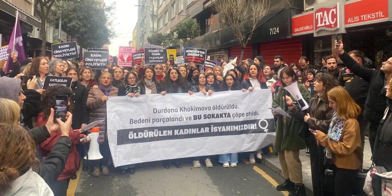 Kadınlar katledilen Durdona için tek ses oldu! "Kadın cinayetleri politiktir"