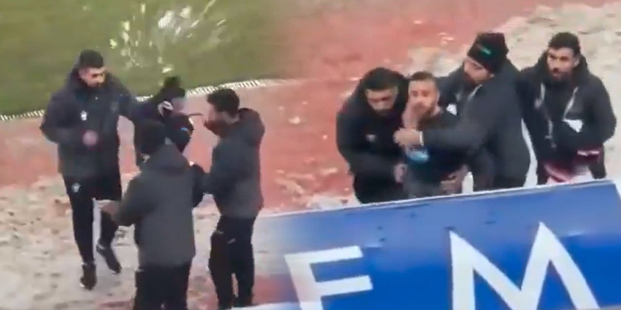 Amedsporlu Dia Saba'nın kafasına Sivas'ta kartopu attılar