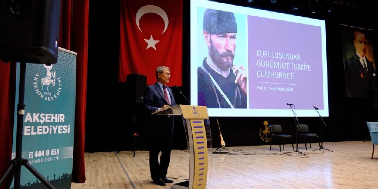 Prof. Dr. Yusuf Halaçoğlu Akşehir'de: Kış Şenliği’nde söyleşi gerçekleştirdi
