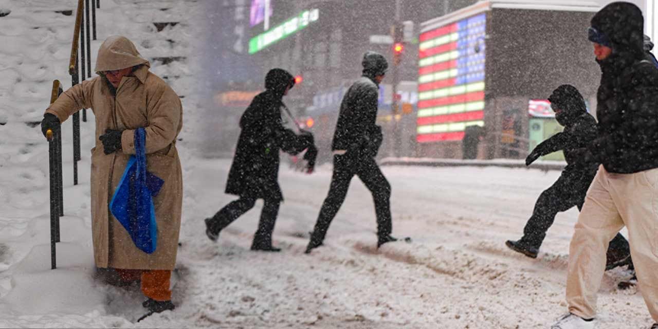 Kar fırtınası New York’u sarsıyor! 5 kişi donarak can verdi yüz binlerce kişi elektriksiz kaldı