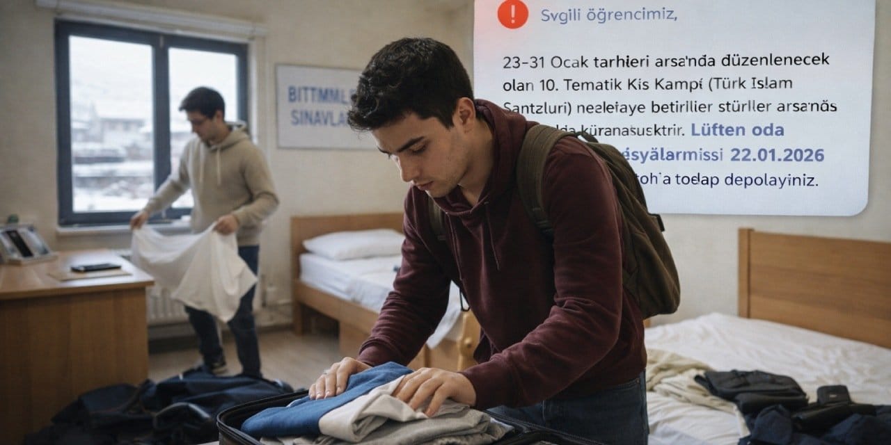 Bütünlemelerin olduğu hafta KYK yurduna misafir aldılar