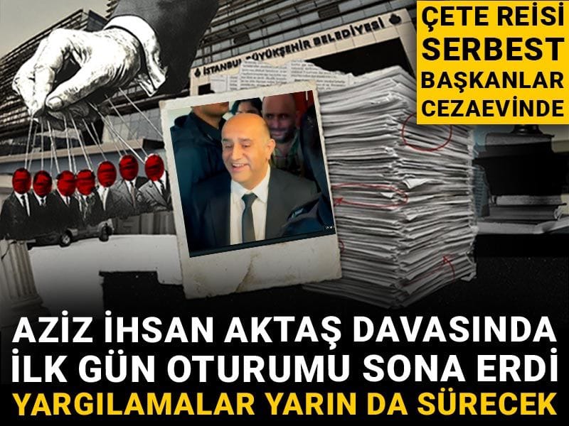 Aziz İhsan Aktaş davası başladı: Seçilmiş başkanlar hapisten 'çete lideri' evinden geldi!