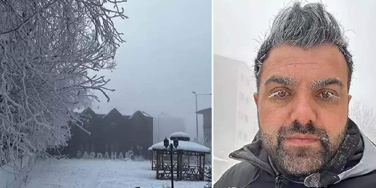 Dondurucu soğukta dışarı çıktı: 5 dakikada bu hale geldi