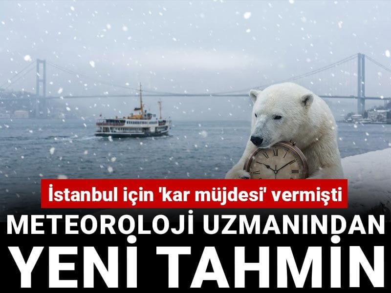 İstanbul için 'kar müjdesi' vermişti: Meteoroloji uzmanından yeni tahmin