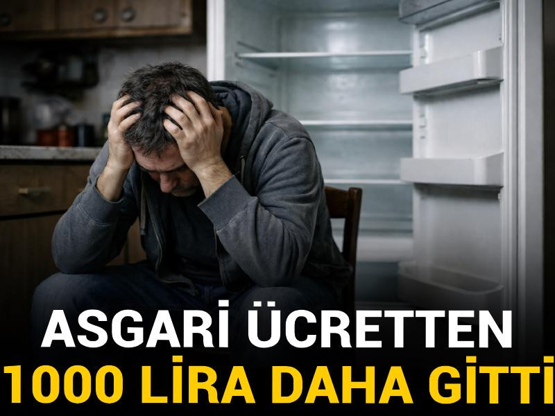 Asgari ücretten 1000 lira daha gitti