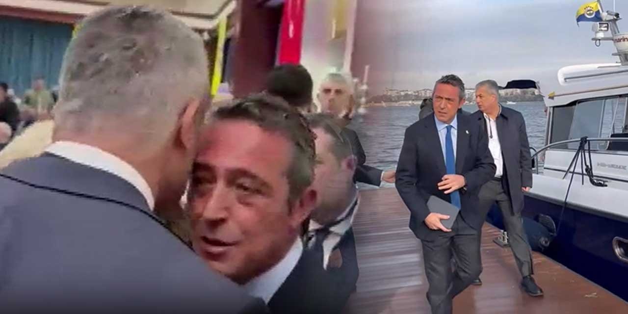 Tekneden Ali Koç çıktı: Salonda Sadettin Saran karşıladı