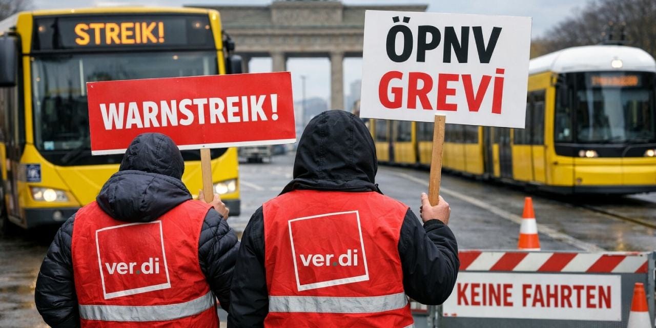 Almanya'da yarın grev var: Otobüs, metro ve tramvaylar çalışmayacak