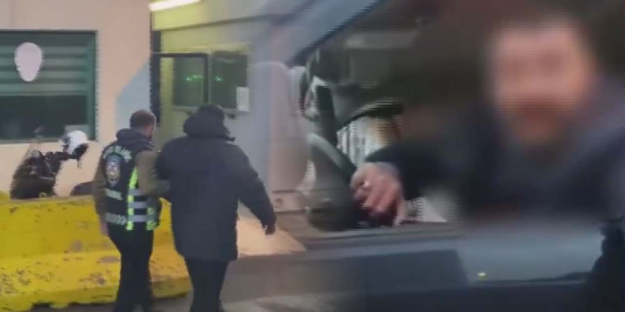 Aracın önünü kesip sürücüsüyle tartıştı! Polis trafik magandası için düğmeye bastı