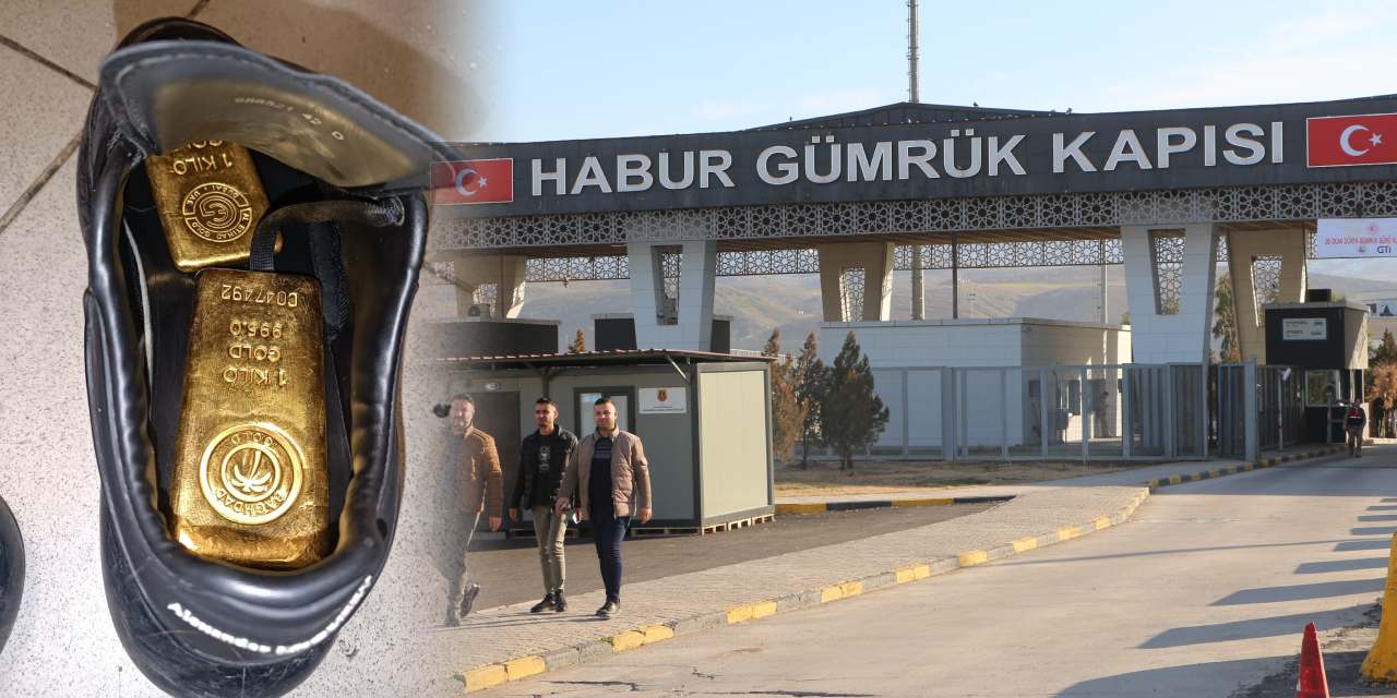 Kaçak altını sınırdan ayakkabısına gizleyerek geçirmiş! Bir ayda 41 kilo