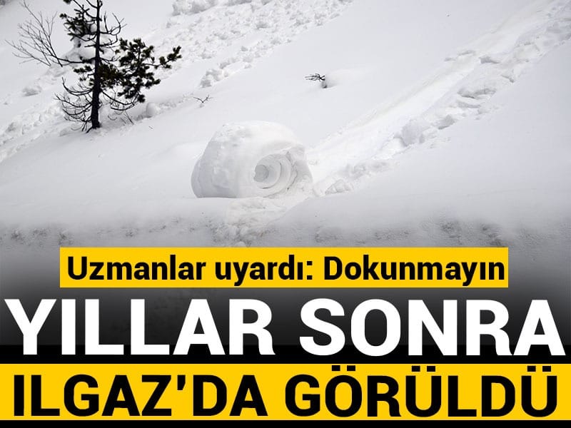 Ilgaz Dağları'nda yıllar sonra görülen kar ruloları için uzmanlar uyardı: Sakın dokunmayın