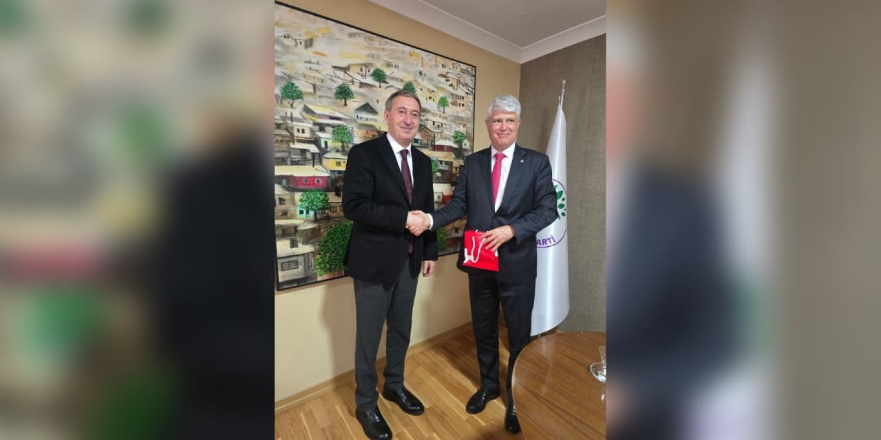 İsviçreli büyükelçiden DEM Parti'ye ziyaret