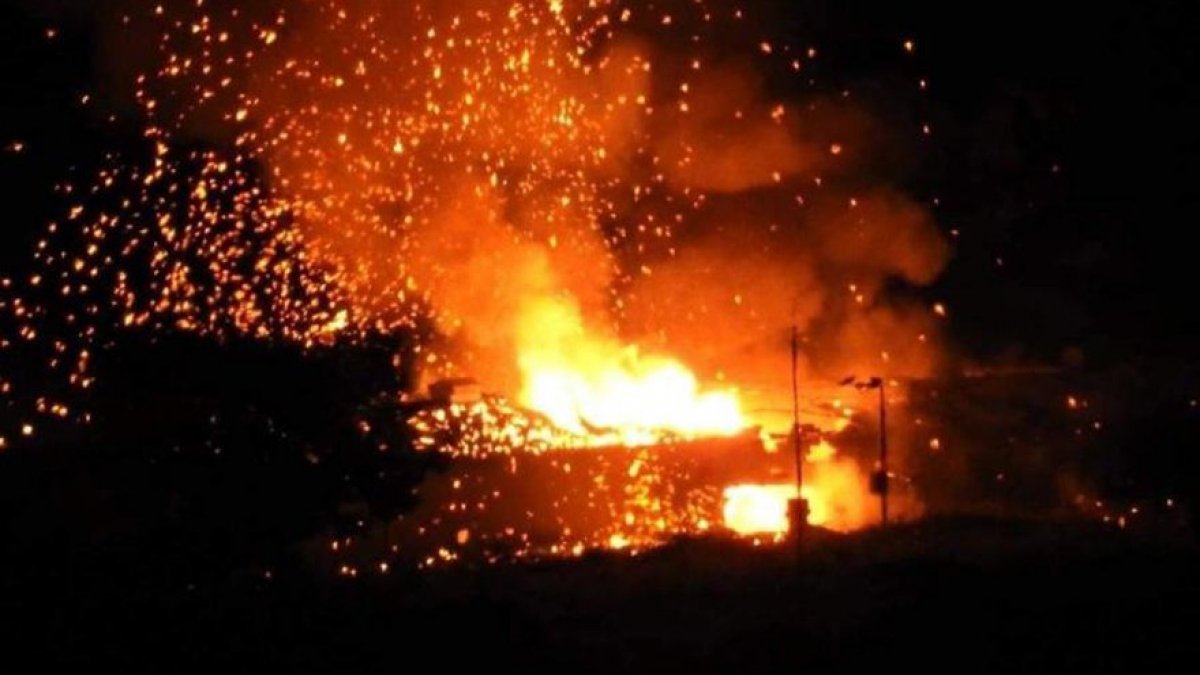 KKTC’de korku dolu anlar! Askeri bölgede art arda patlama