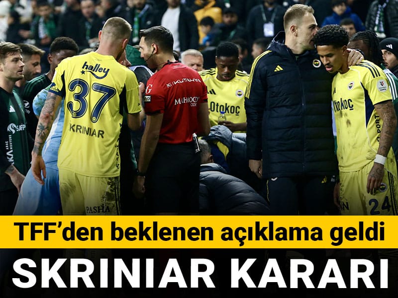 TFF'den beklenen Skriniar kararı geldi
