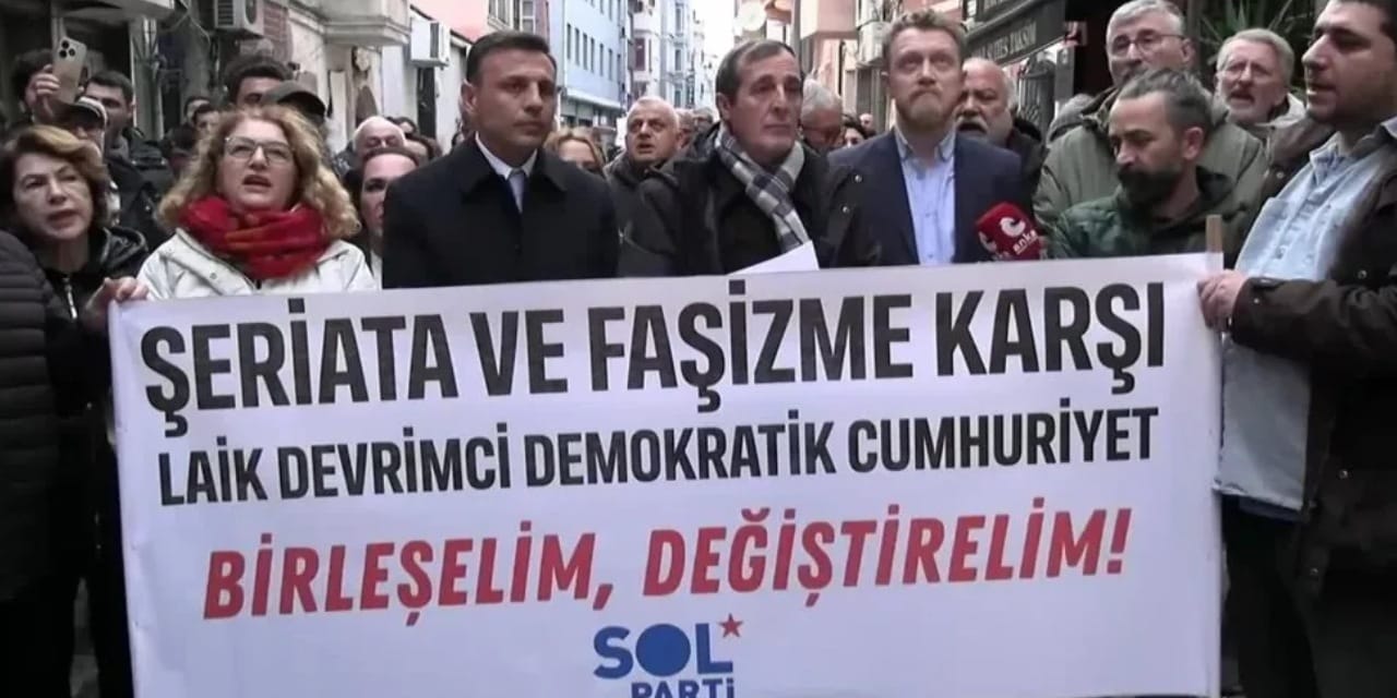 SOL Parti binasına düzenlenen saldırı protesto edildi