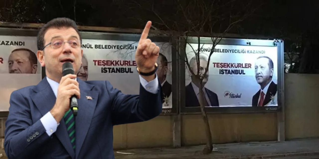 Anadolu Ajansı kusurlu bulunmuştu! İmamoğlu o afişleri hatırlattı