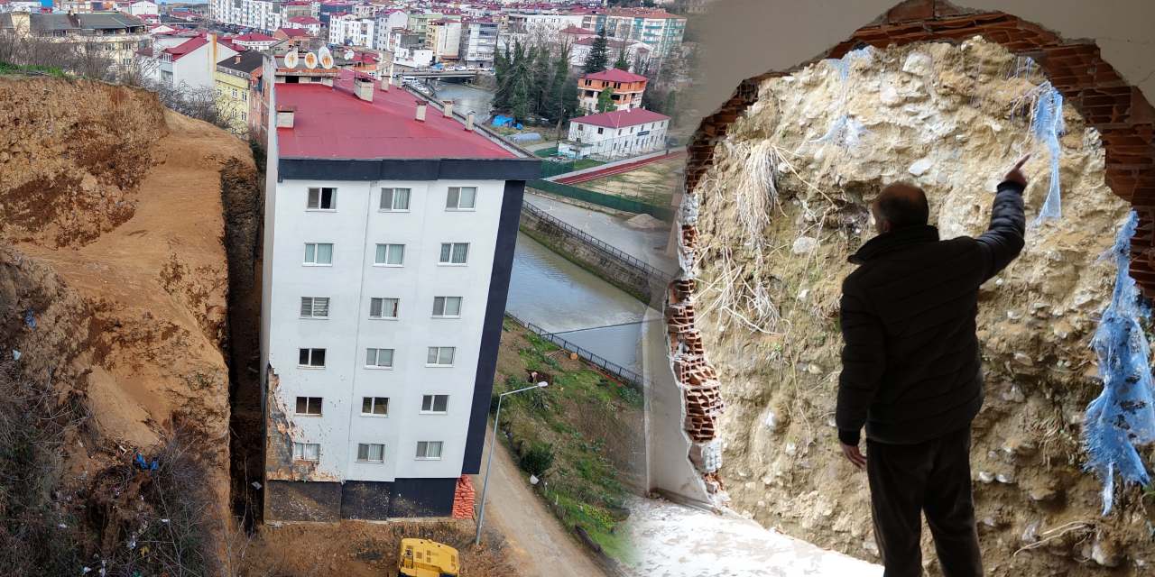 Heyelandan odaların toprak dolduğu binanın mührü söküldü!