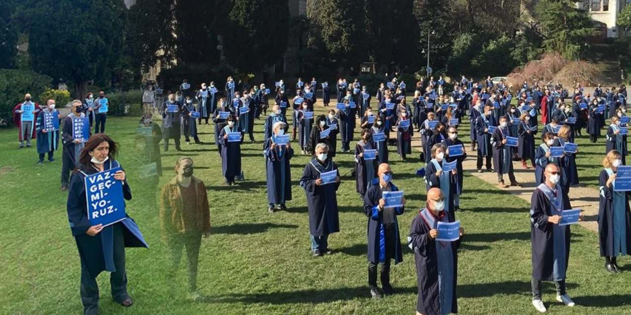 Boğaziçi’nde “kayyum rektör” protestosuna katılan mezunlara okula giriş yasağı!