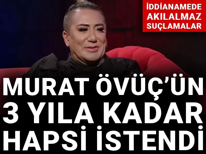 Murat Övüç hakkında 3 yıla kadar hapis talebi!