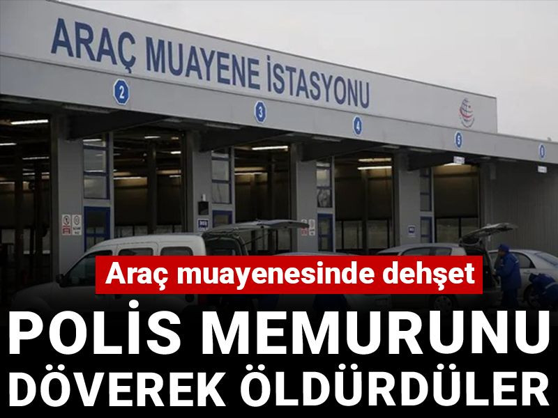 Araç muayenesinde dehşet! Polis memurunu döverek öldürdüler