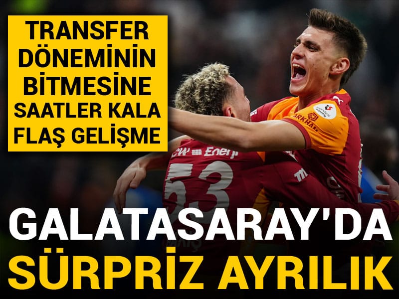 Galatasaray'da transfer döneminin bitmesine saatler kala sürpriz ayrılık