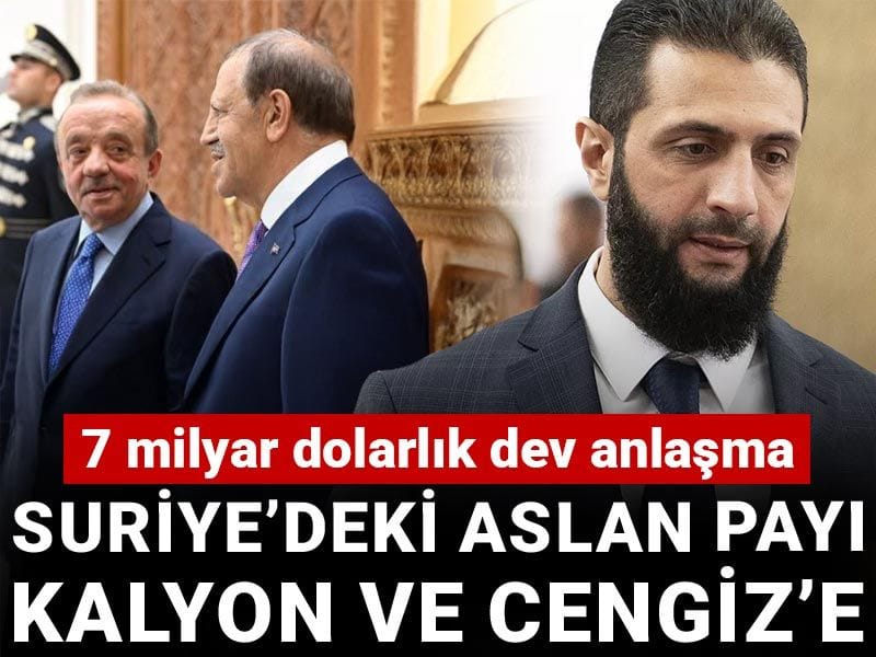 Kalyon ve Cengiz Suriye yolunda! 7 milyarlık projeyi Bakan Bayraktar duyurdu