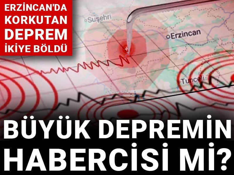 Erzincan'da korkutan deprem ikiye böldü