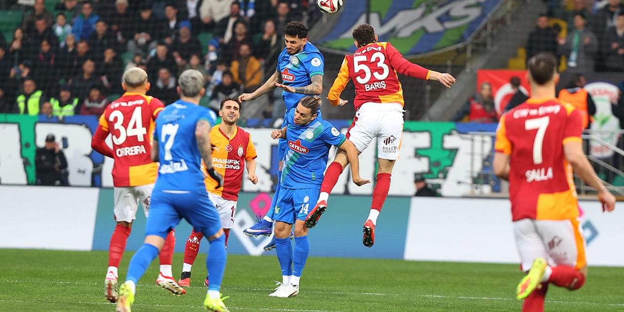 Galatasaray Rize'de rahat kazandı: Fenerbahçe'yle farkı açtı