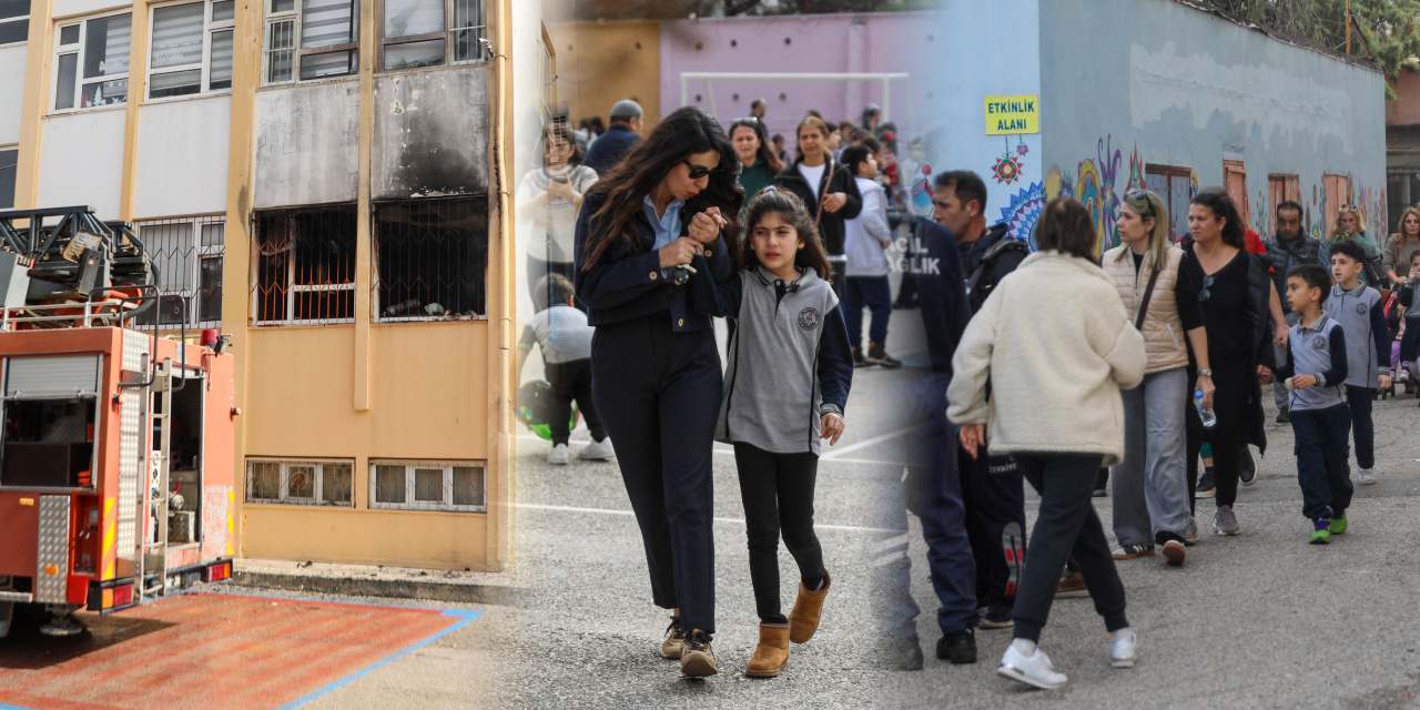 İlkokulda yangın paniği! Öğrenciler tahliye edildi