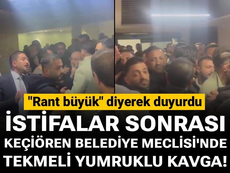 Keçiören Belediye Meclisi'nde tekmeli yumruklu kavga! "Rant büyük" diyerek duyurdu