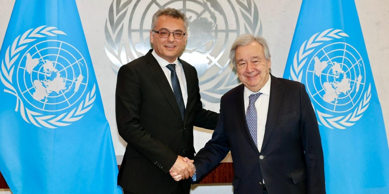 KKTC Cumhurbaşkanı Erhürman Guterres ile bir araya geldi