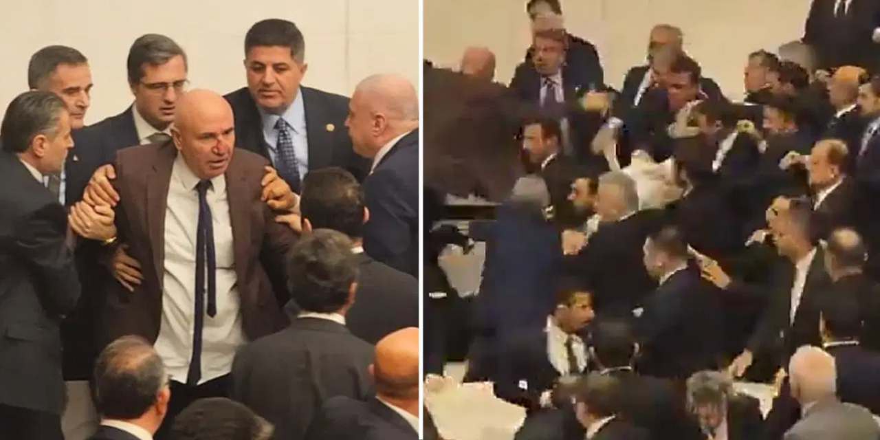 Meclis'teki Akın Gürlek arbedesi dünya basınında! "Yumruklar havada uçuştu"
