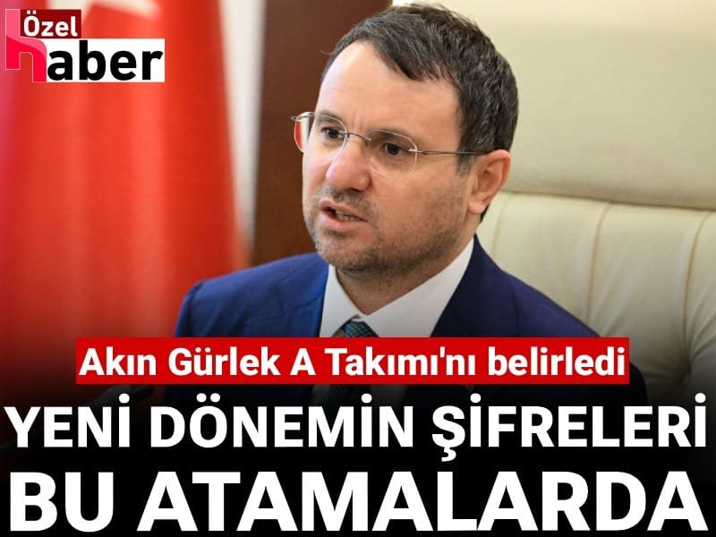 Akın Gürlek A Takımı'nı belirledi! Yeni dönemin şifreleri bu atamalarda