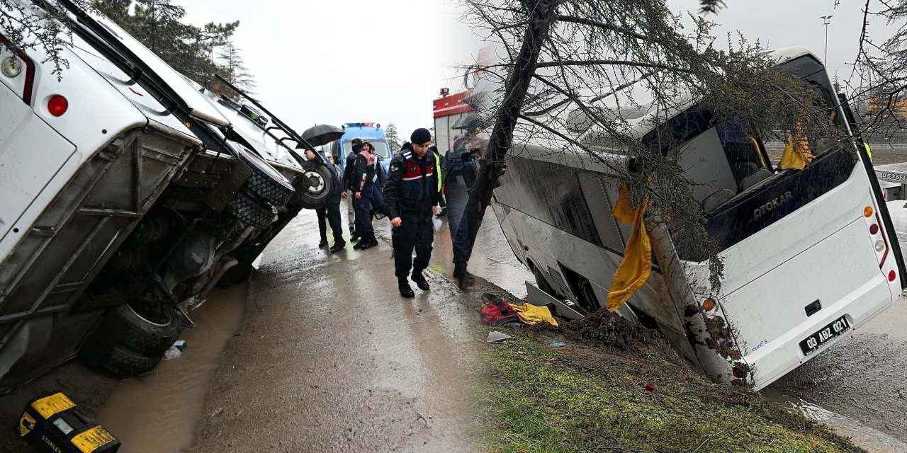 Isparta’da cezaevi aracı devrildi: 3 jandarma yaralı