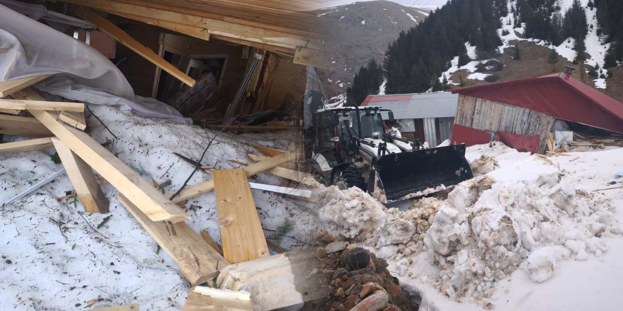 Ordu’da evin üzerine çığ düştü!