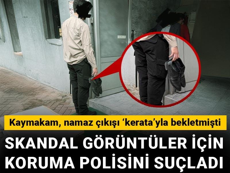 Kaymakam skandal 'kerata' fotoğrafı için sessizliğini bozdu! Koruma polisini suçladı