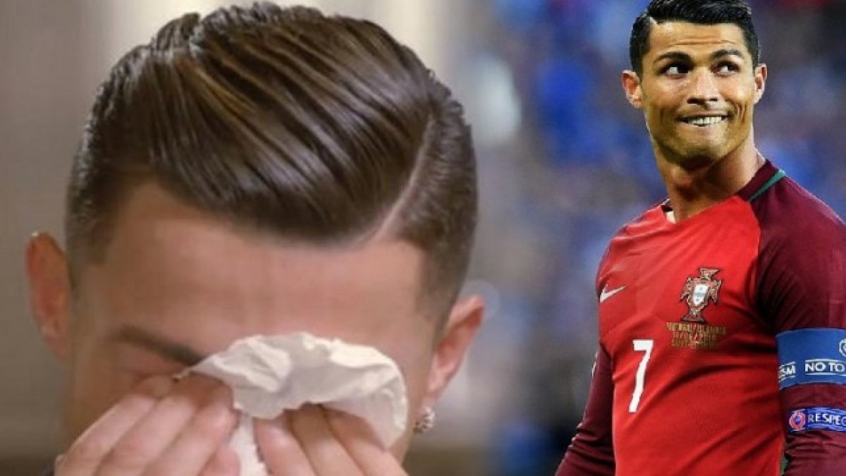 Cristiano Ronaldo gözyaşlarına boğuldu!