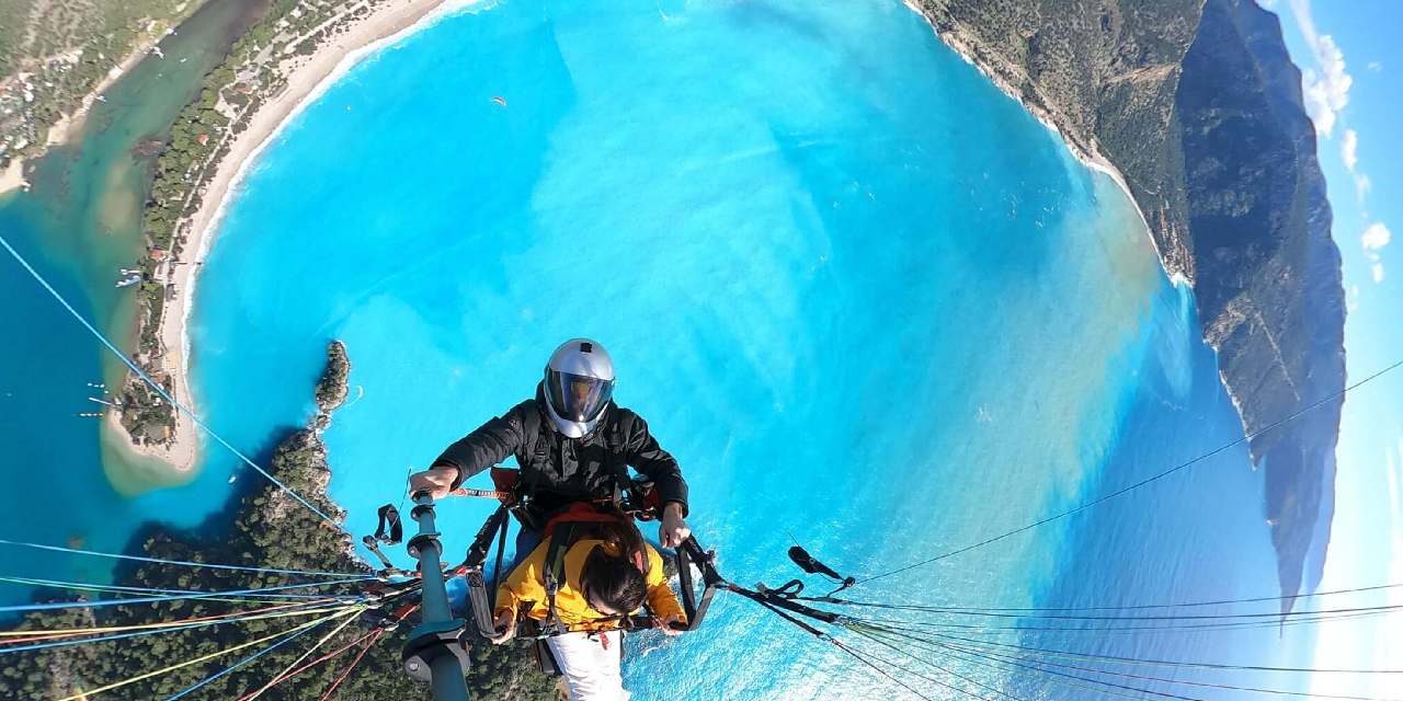 Dünyaca ünlü Ölüdeniz'in rengi turkuaza büründü: Görüntüler büyüledi