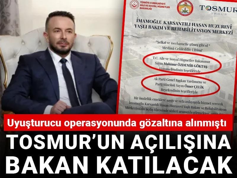 Uyuşturucu operasyonunda gözaltına alındı: Açılışına bakan geliyor