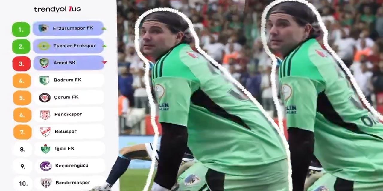 Amedspor'u liderlikten eden Erzurumspor videosunu hemen sildi