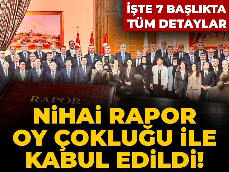 Son Dakika | Süreç komisyonu nihai raporu oy çokluğu ile kabul etti