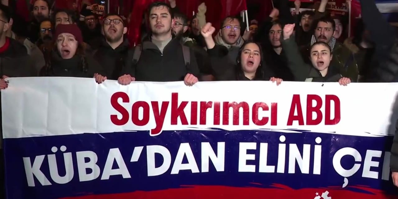 TKP'den ABD'ye Küba tepkisi! Büyükelçiliğe yürüdüler