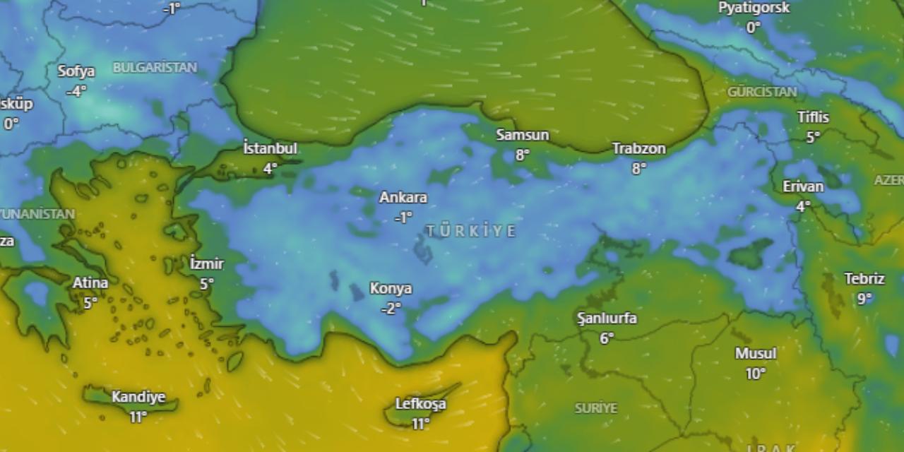 Meteoroloji ikiye bölerek uyardı: Fırtına ve kar kapıda
