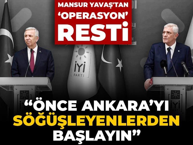 Mansur Yavaş'tan 'operasyon' resti: Önce Ankara'yı söğüşleyenlerden başlayın